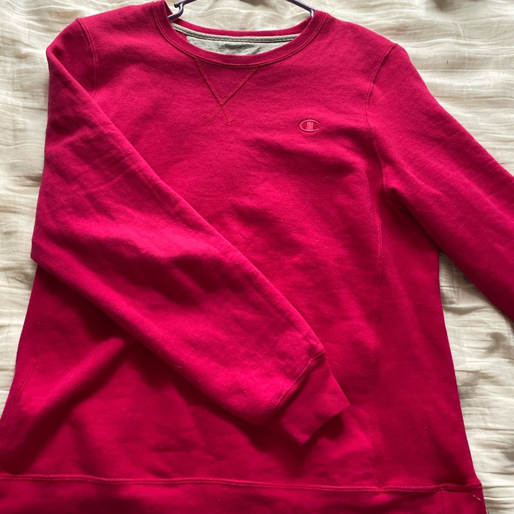 Pink champion pullover